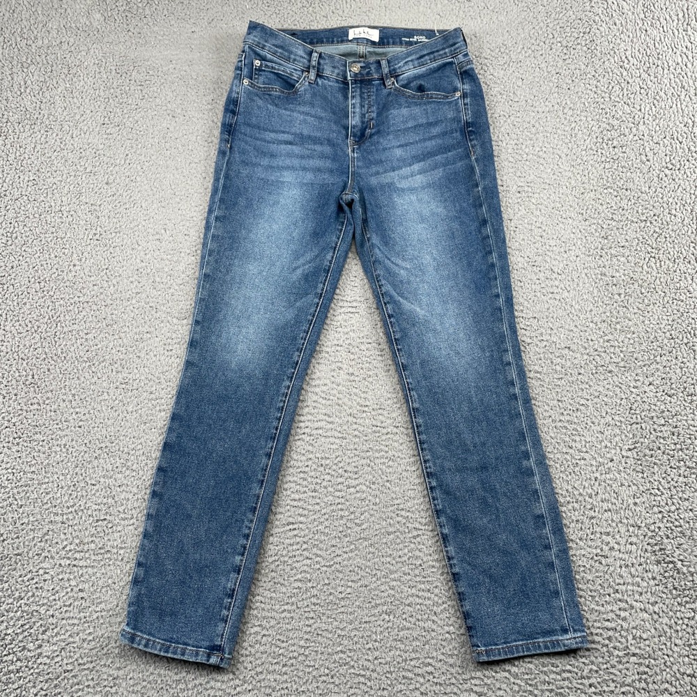 Nicole Miller Jeans Womens 4 Blue Soho High Rise Skinny Crop Medium Wash Stretch